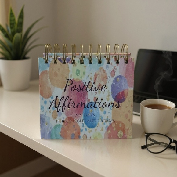 2025 Affirmation Desk Calendar – Colorful Daily Motivational Flip Calendar - Picture 3 of 6